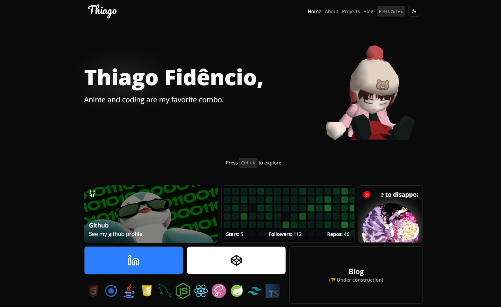 Portfolio project screenshot